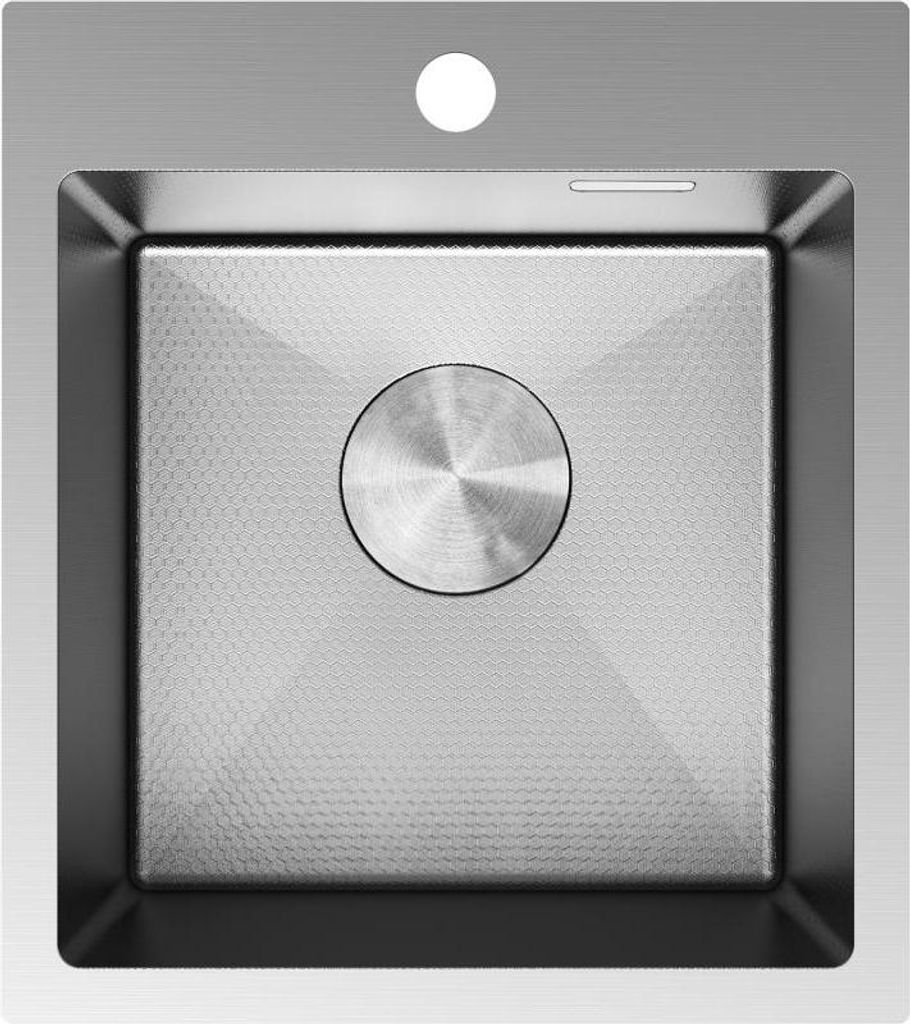 Mexen Solix Edelstahlspüle 1-Becken 400 x 450 mm, Inox HC - 6401401000-01HC