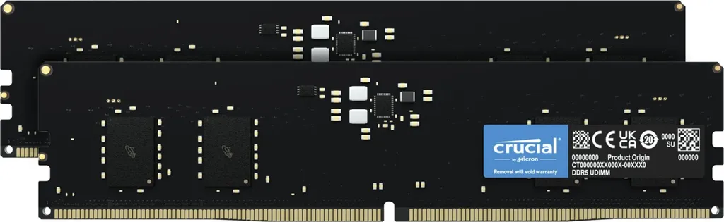 Mémoire RAM DDR5 Crucial 16Go 5600MHz pour éliminer les lenteurs PC