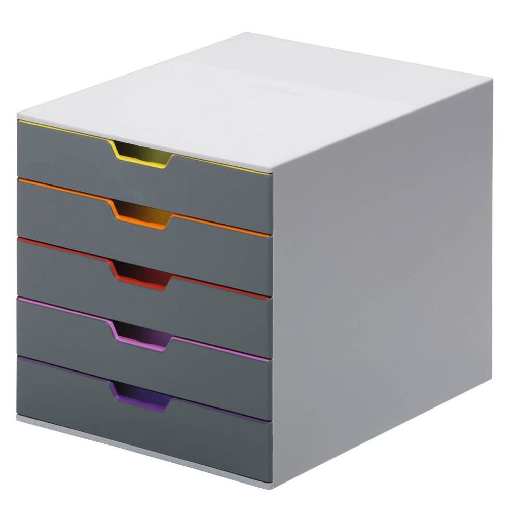 Odolný zásuvkový box VARICOLOR 5 priehradiek štítky Obrázok produktu 2