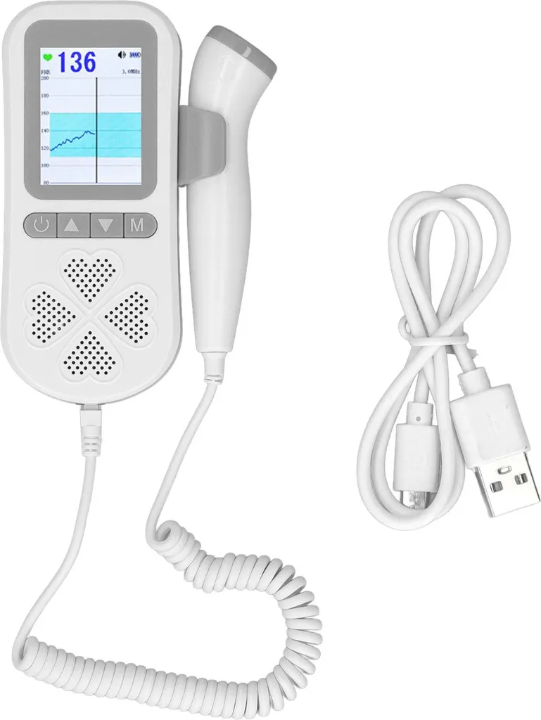 Moniteur fœtal pour écouter bébé à domicile avec 3 modes et câble - 2