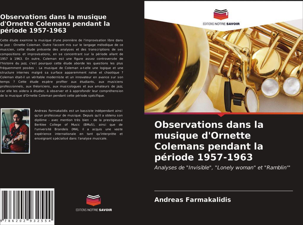 Observations dans la musique d'Ornette Colemans pendant la période 1957-1963