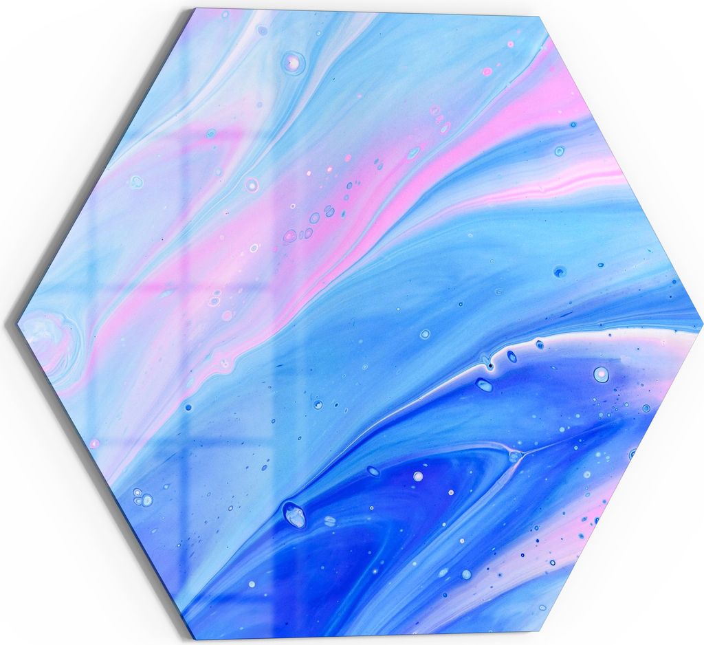 DEQORI Glasbild Echtglas 55x48 cm 'Kosmische Harmonie' Produktbild 