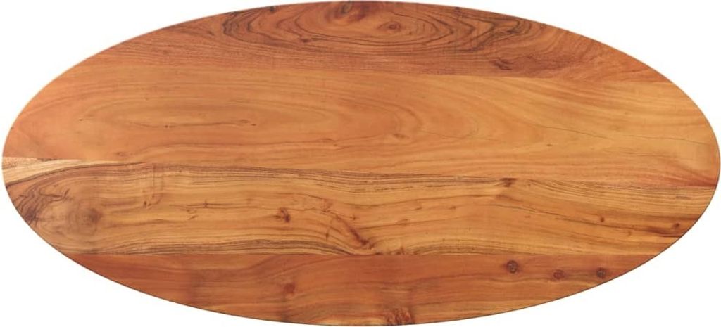 Tischplatte 110x40x2,5 cm Oval Massivholz Akazie