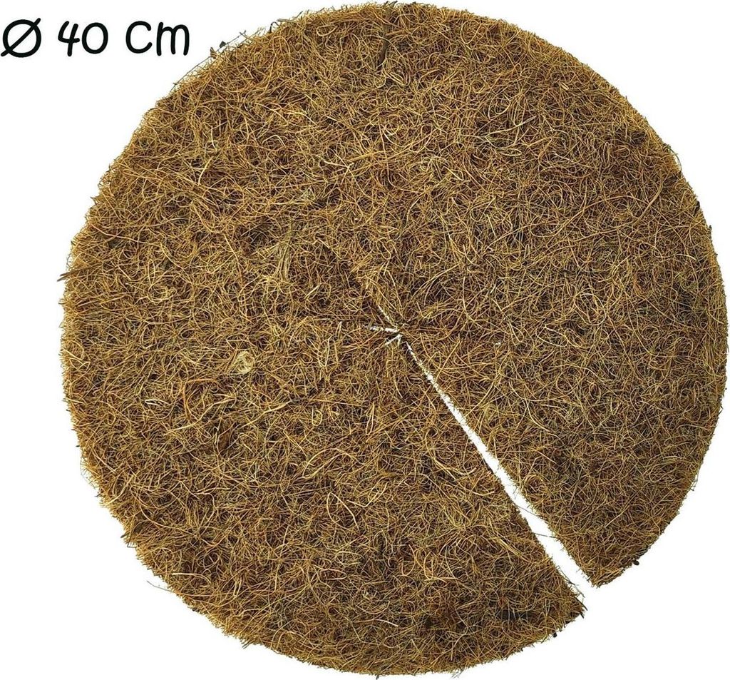 Kokos Mulchscheibe 400 mm – Optimaler Schutz für Pflanzen, Produktbild 