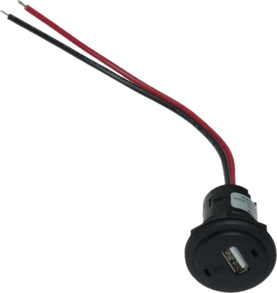 Auto KFZ Kabel Einbau Steckdose für USB 5V 1A Universal Ladegerät Navigation