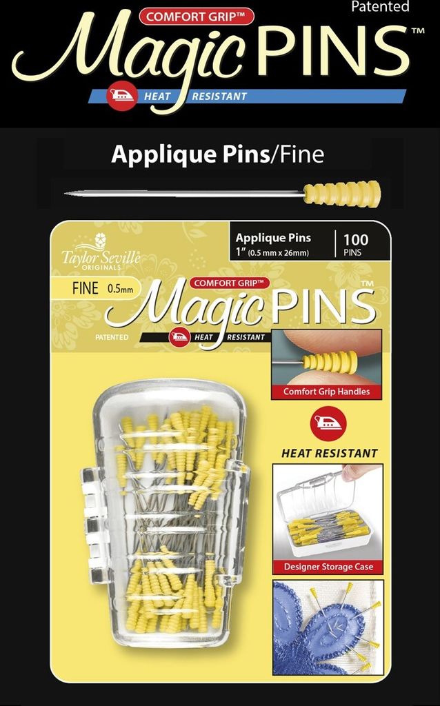 Taylor Seville Magic Pins - Applique fine 0,5 x 26 mm : 100 Stück Packungsgröße: 100 Stück