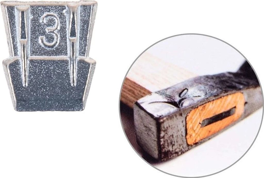 GEKO Kovový klínek do násad, velikost 3 - G72216 Obrázek produktu 