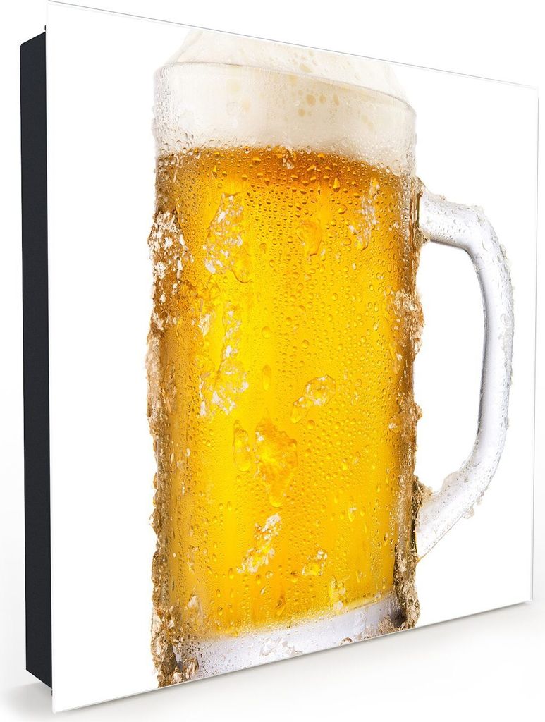 Nachbildung-Schlüsselkasten, Magnetpinnwand und Memoboard mit Glasfront Motiv Biercup