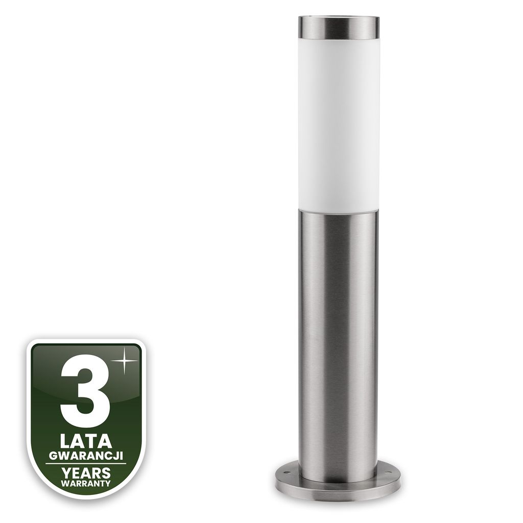 Lampa Ogrodowa Zewnętrzna E27 INOX SŁUPEK 45cm Lilium Zdjęcie produktu 