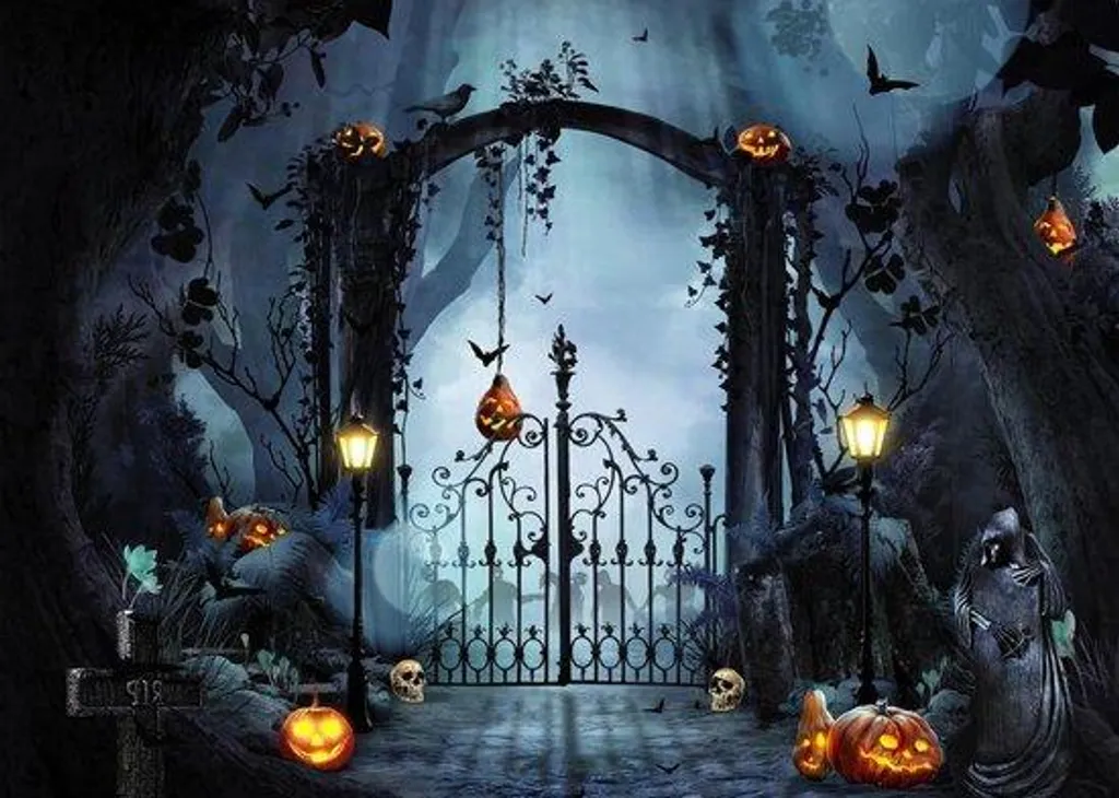 Décor photo Halloween 3x2,4m idéal pour vos portraits de studio pro