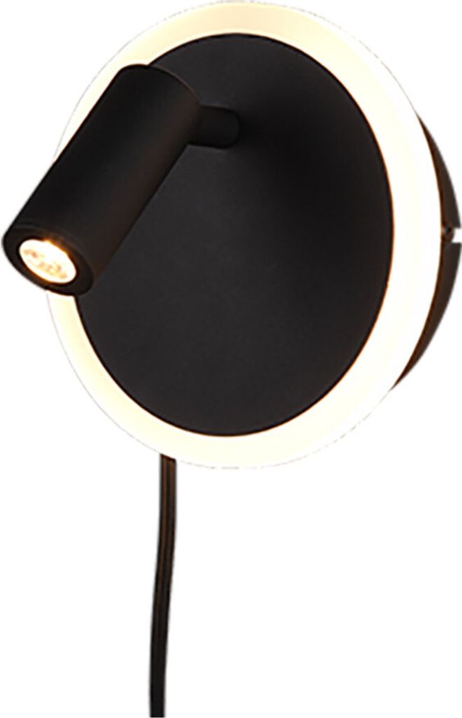 Applique LED Jordan 7 W 750 lm 3000 K nero Immagine del prodotto 