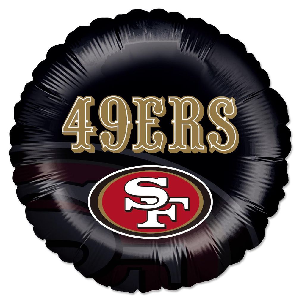 NFL San Francisco Folienballon rund 45cm Football Party Fan Produktbild 