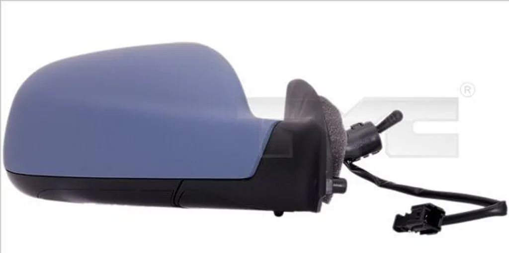 Rétroviseur TYC 326-0040 avec miroir convexe pour Peugeot 307 droit