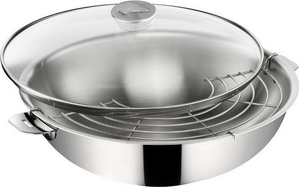 30 cm wok mit glasdeckel Lagostina 12138042230