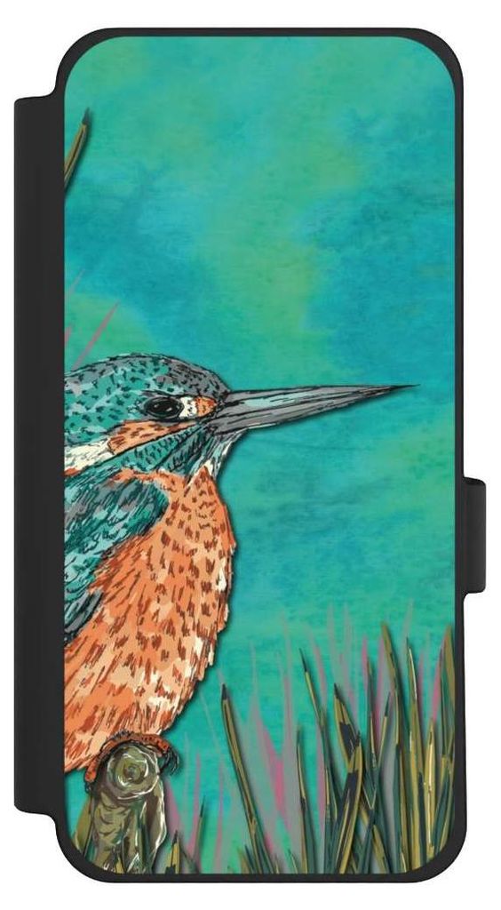 NIVOCASE Klapphülle für Google Pixel 10 Pro XL Handyhülle aus Kunst Leder NIVOflip schwarz Malerei Tiere Vogel