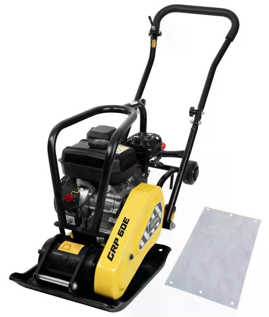 Güde Benzin Rüttelplatte GRP 60E | 5,5PS | 12kN | Fahrwerk