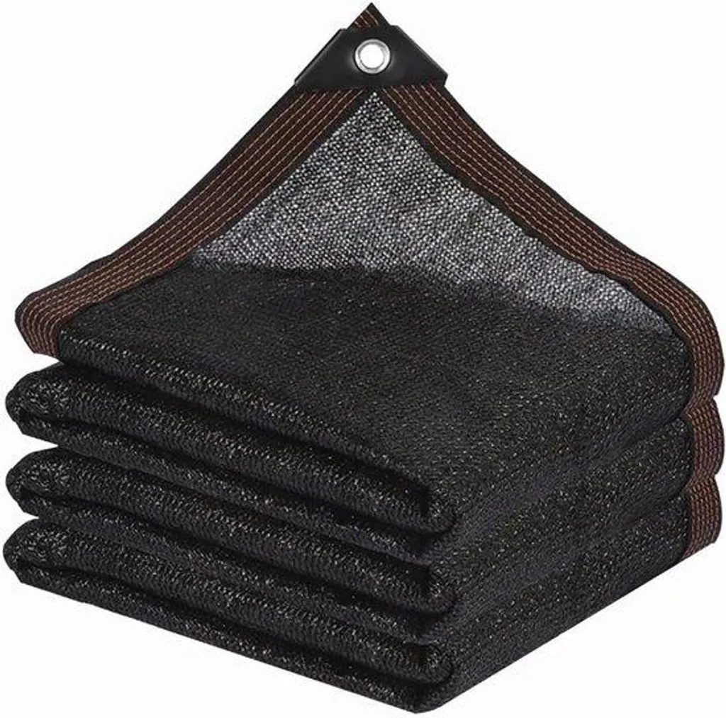 Filet d'Ombrage Noir 2x4m Haute Densité - Toile Anti-UV Légère par 2