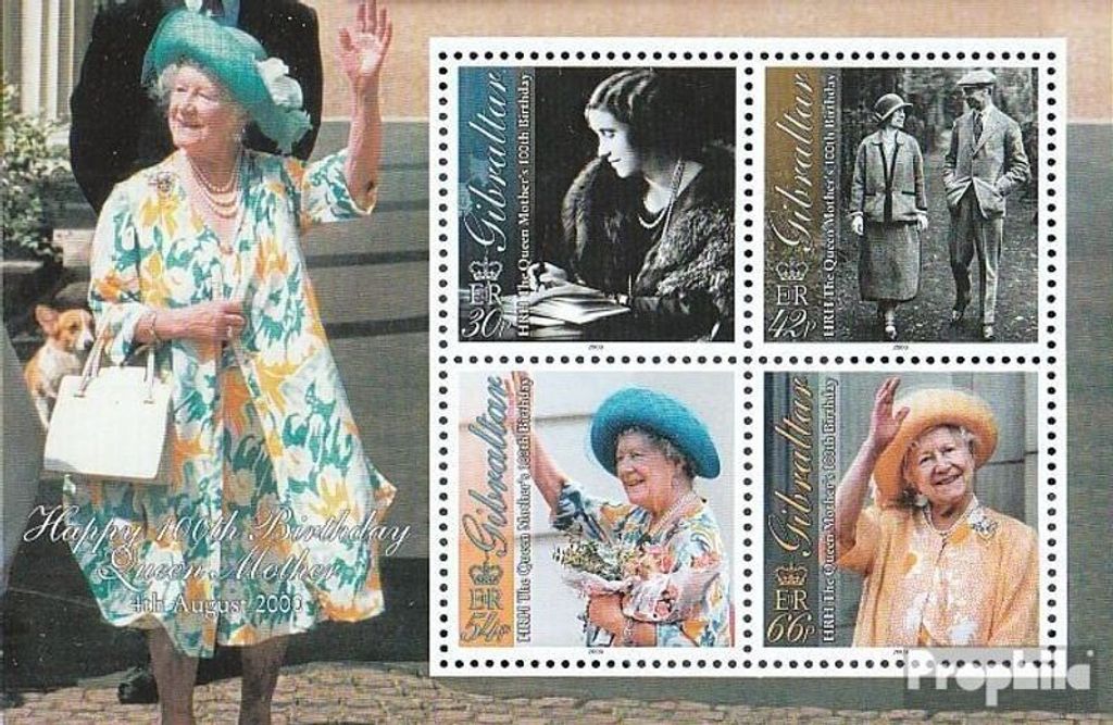Briefmarken Gibraltar 2000 Mi Block42 (kompl.Ausg.) postfrisch Geburtstag
