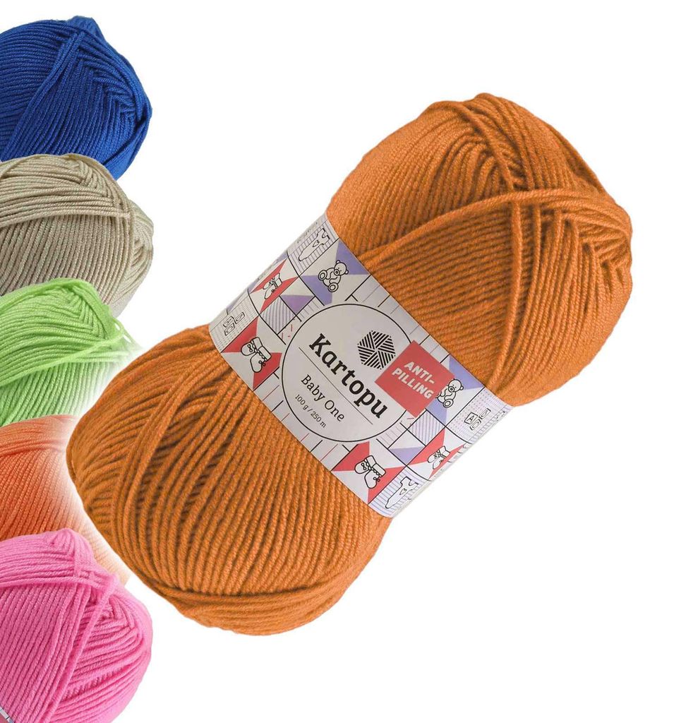 100g Strickgarn Kartopu BABY ONE terracotta