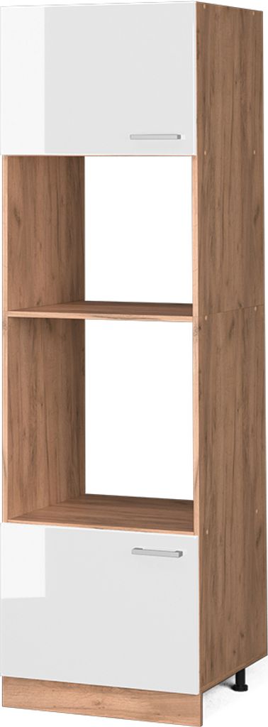 Mikrowellenschrank Vicco R-Line Weiß Hochglanz 60 cm, Model 37113