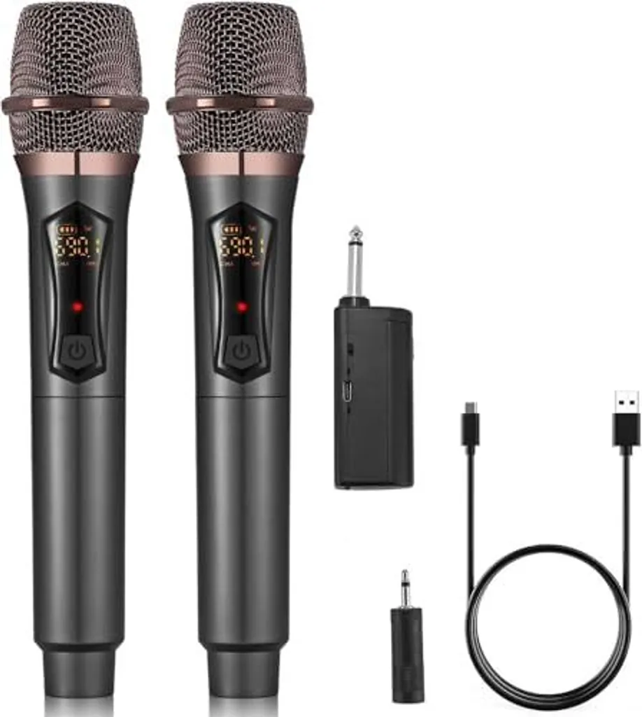 Sistema Doppio Microfono Wireless Alpowl WXM-B Nero: Ideale per Matrimoni