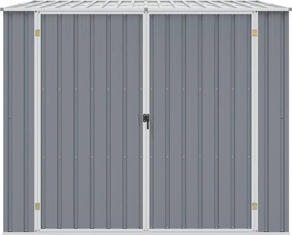 vidaXL Gerätehaus Grau 195x198x159 cm Verzinkter Stahl Produktbild 