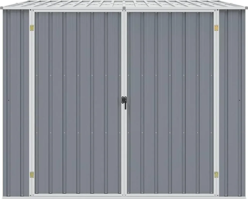 vidaXL Abri de jardin en acier galvanisé gris anthracite 195x198x159 cm