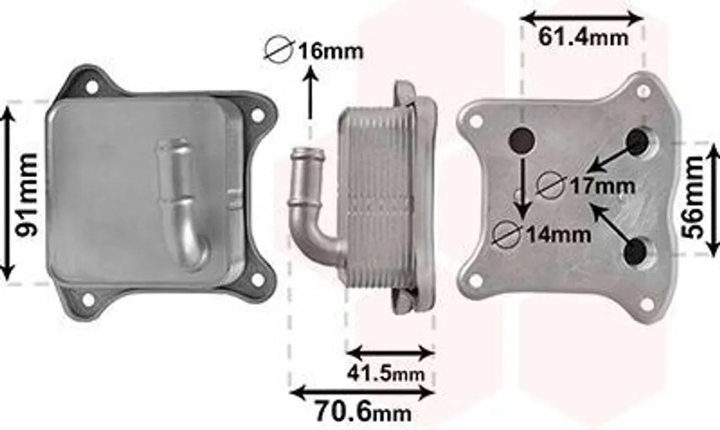 Solution fuite huile : Refroidisseur VAN WEZEL pour AUDI A3 et VW Golf