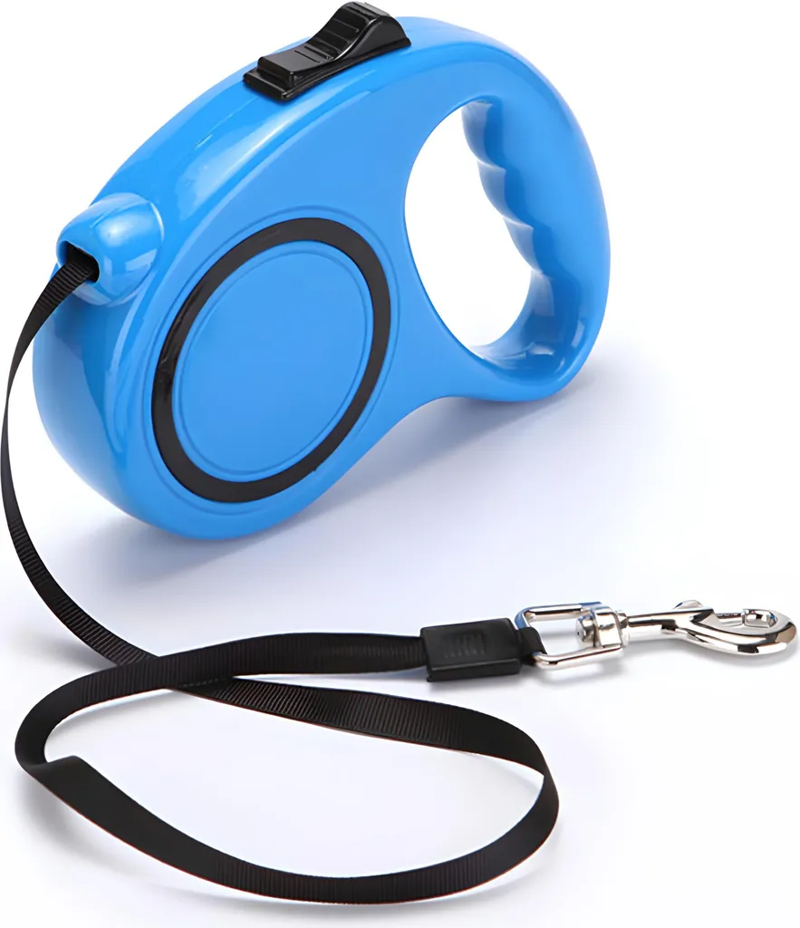 Laisse enrouleur pour chien de 5 mètres - Modèle robuste à sangle ajustable