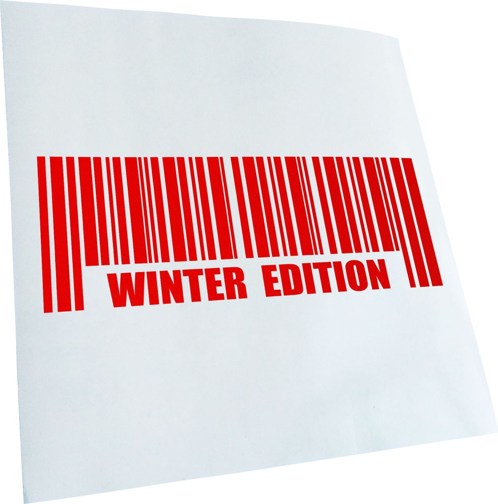 Kiwistar - Autoaufkleber - Winter Edition V2 - Rot - 24x8cm - Aufkleber für Auto, Laptop, Fahrrad, LKW, Motorrad Mehrfarbig JDM Decal Racing