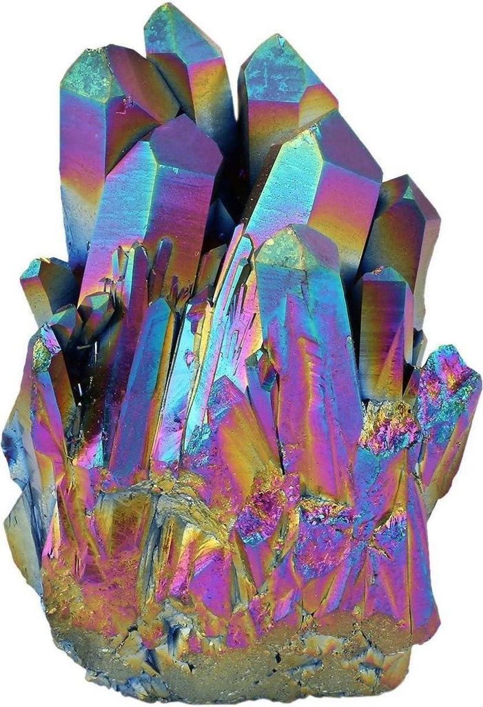 Natürlicher Bergkristall Titan Quarz Cluster Figur 33-63mm Produktbild 