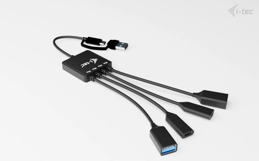 Réplicateur de Ports USB-C et USB-A i-tec avec 4 Sorties Multidirection - 4