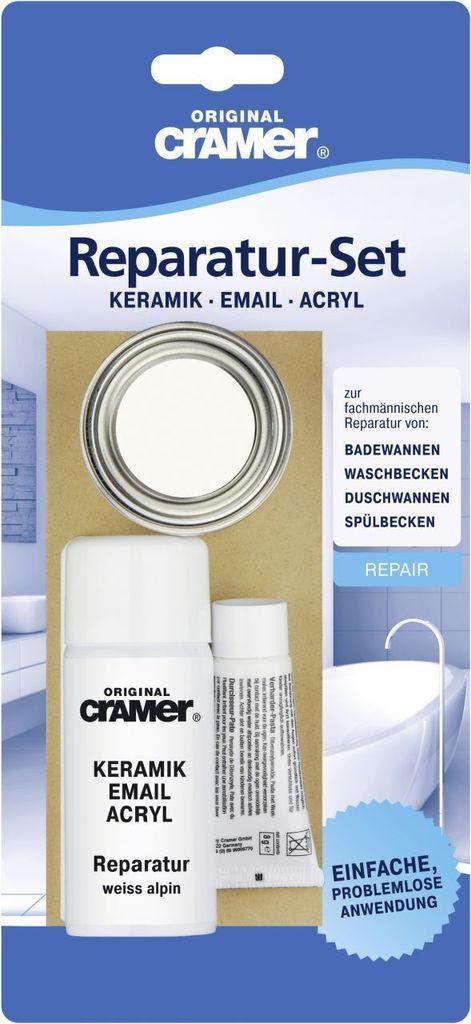 Cramer Emali, Keramik & Acryl Reparaturset weiß Produktbild 