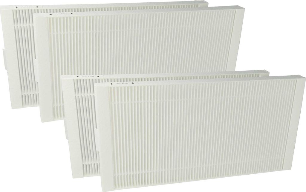 vhbw 4x Pollenfilter kompatibel mit Tecalor THZ, 504, 404, 304 Lüftungsgerät - Luftfilter F7 Weiß