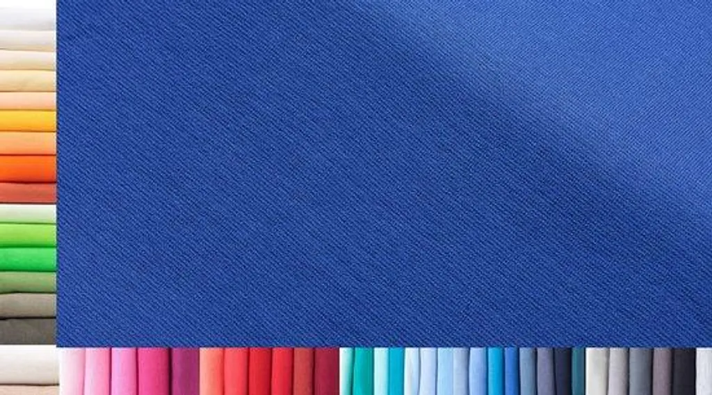 Tissu jersey bleu roi largeur 75 cm anti-bouloche pour couture durable