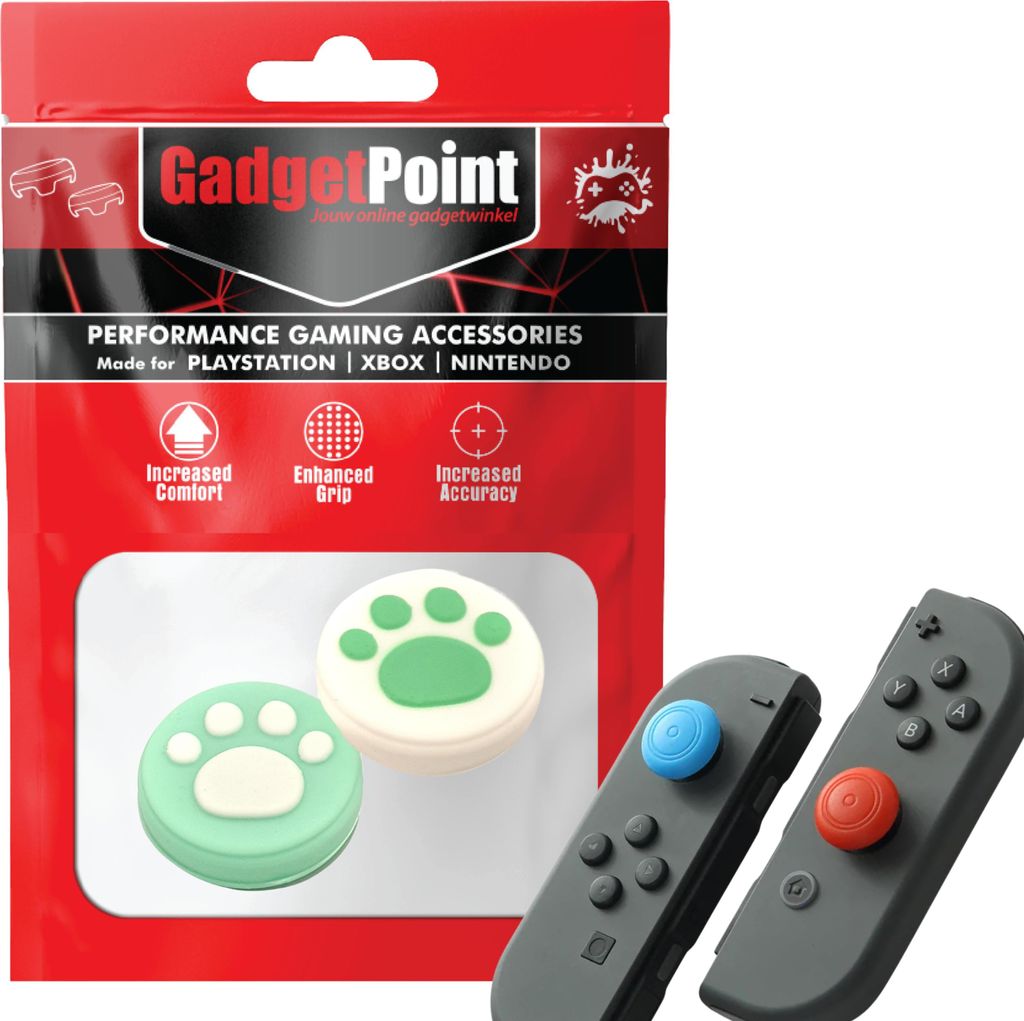 Thumbgrips - Thumb Grips voor Nintendo Switch Joy-Con Controllers - Gaming Thumbgrips - Performance Anti-Slip Thumbsticks - Bescherming Accessoires...