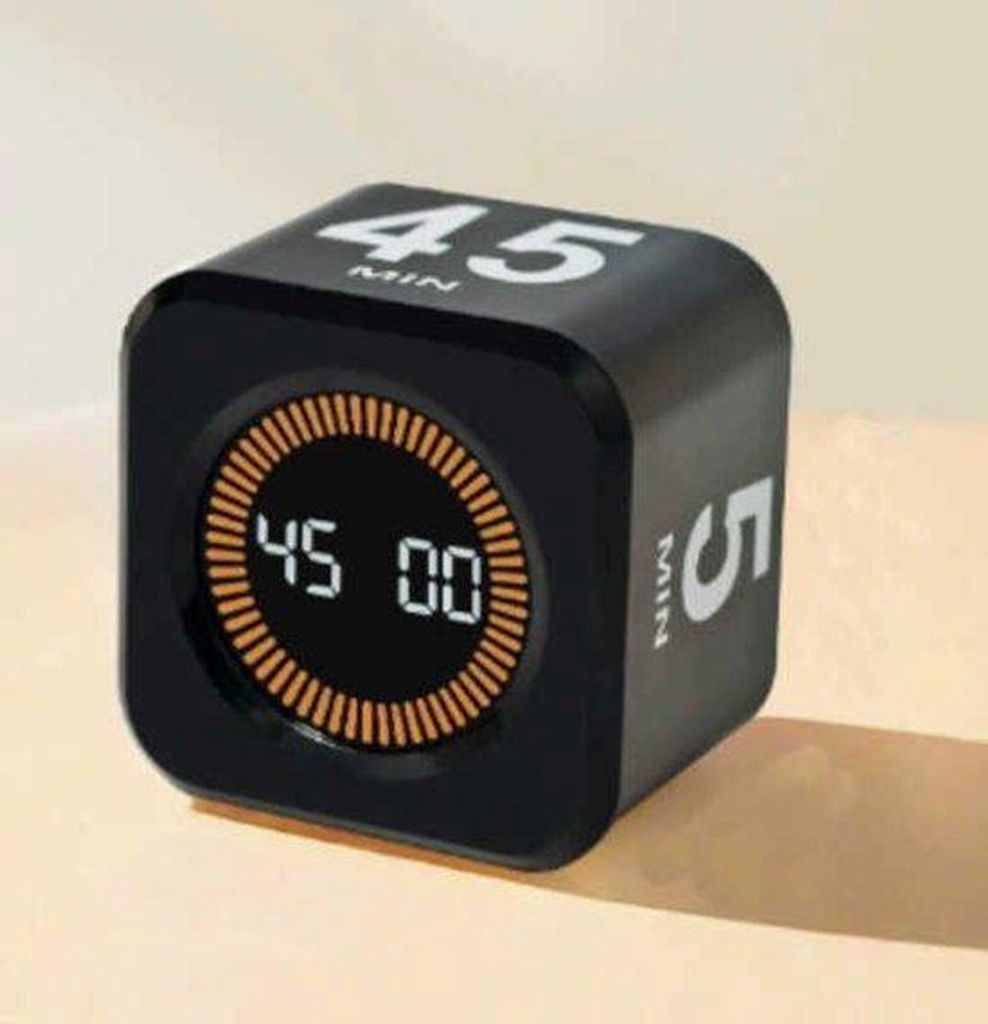 Minuteur Pomodoro visuel en forme de cube, avec fonction de Image du produit 