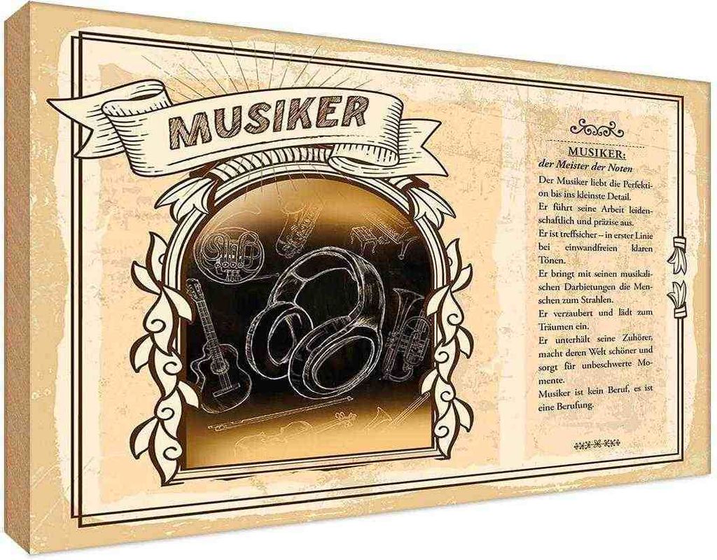 vianmo Holzschild 20x30 cm Musiker Beruf Arbeit