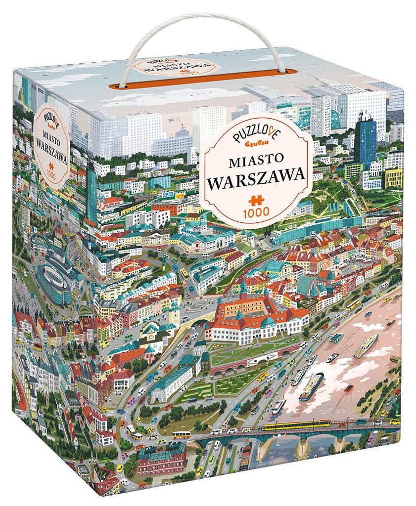 CZUCZU Puzzlelove, stadsbeeld van Warschau, 1000 stukjes, Productafbeelding 