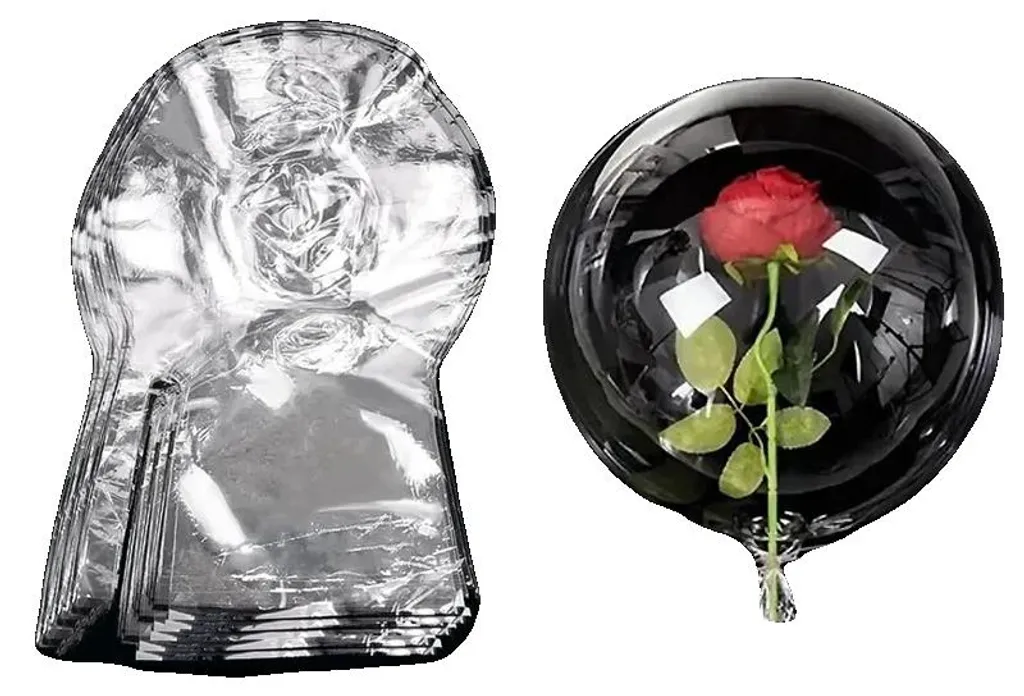 Ballon à garnir transparent grand col de 76 cm pour décoration
