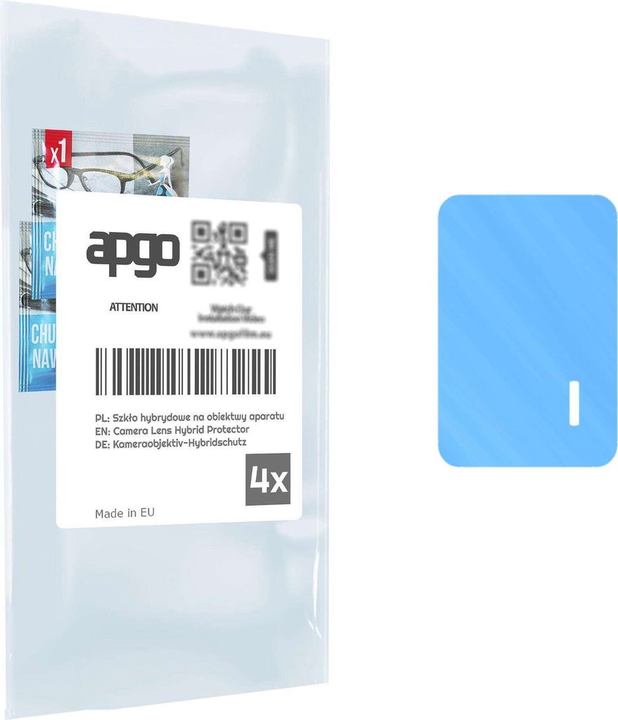 apgo 4 Stück Hybrid Kameraschutz, Kamera-Schutzglas kompatibel mit Oukitel OT5S, Linsenschutz, 9H Härte, Schutz für Kameraobjektiv, Anti-Kratzer...