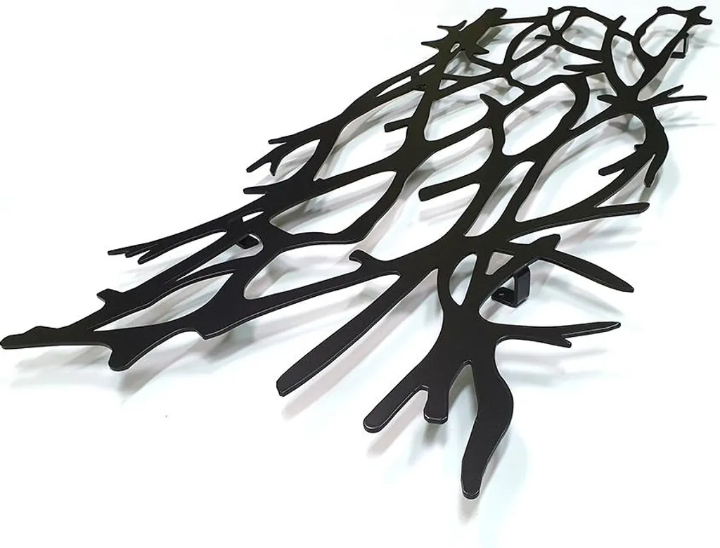 Crochet Mural Branche Decorizzly® : Support Réversible en Bois Massif