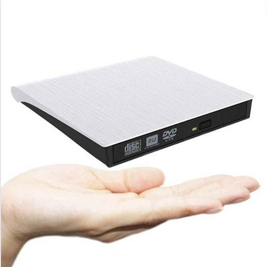 Externe DVD-Laptop-Laufwerk USB 3.0 Silber Portabel