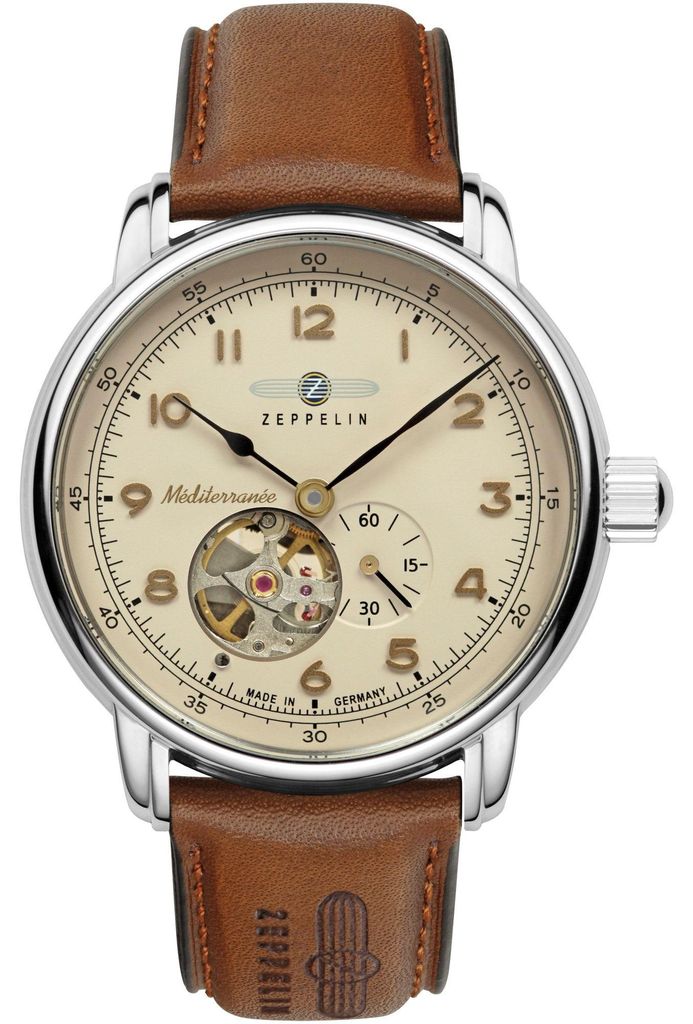 ZEPPELIN 9666-5 Uhr Herrenuhr Lederarmband braun
