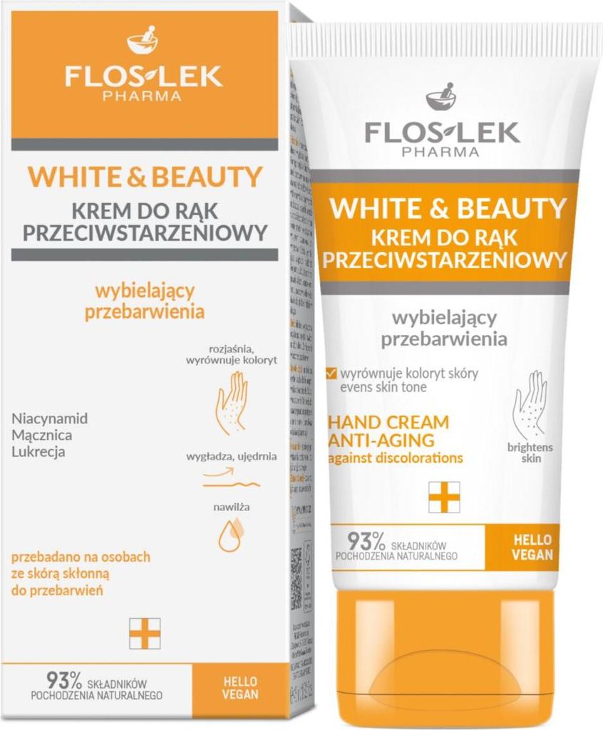 White&Beauty Anti-Aging Handcreme, aufhellend bei Verfärbungen, 45ml