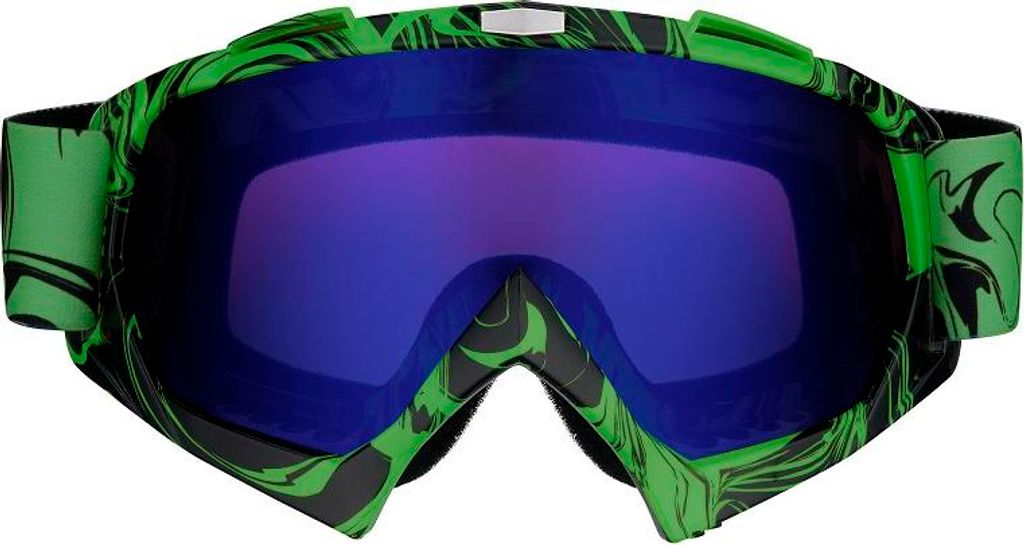 Motocross Brille Motorradbrille Googles Schutzbrille Grün Produktbild 