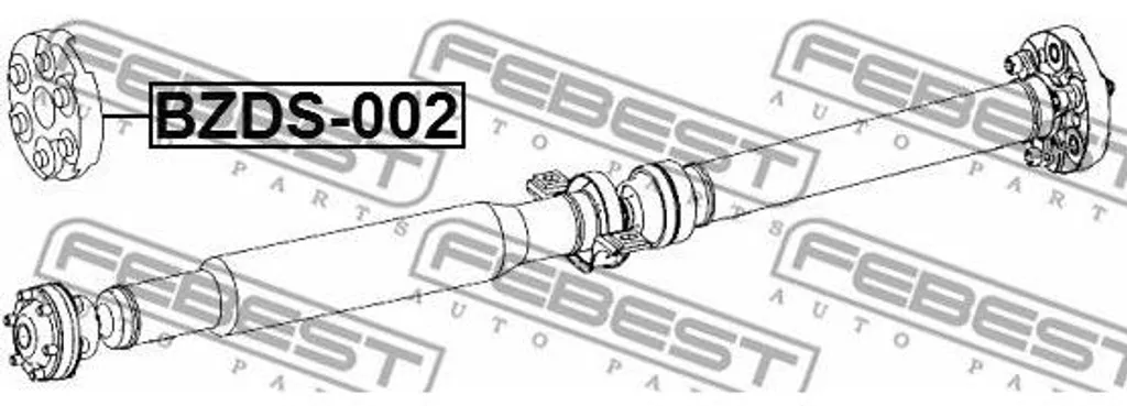 Flector d'Arbre de Transmission Febest BZDS-002 - Mercedes GL GLE GLS