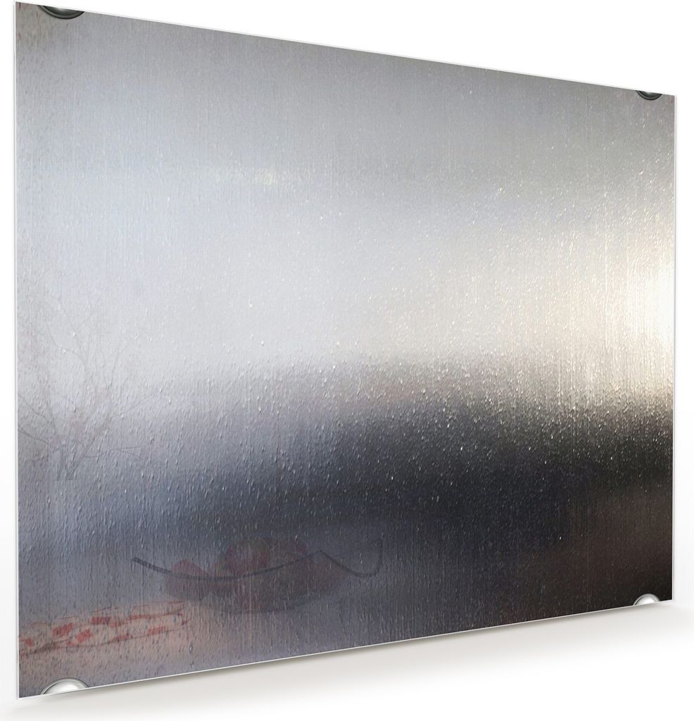 Glasbild Wandbild Metallhintergrund 75x60cm in XXL für Wohnzimmer, Schlafzimmer, Badezimmer, Flur