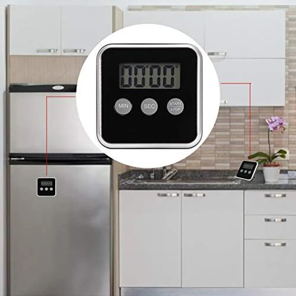 Timer Cucina Digitale Magnetico Mini Allarme Sonoro Display LCD - 5