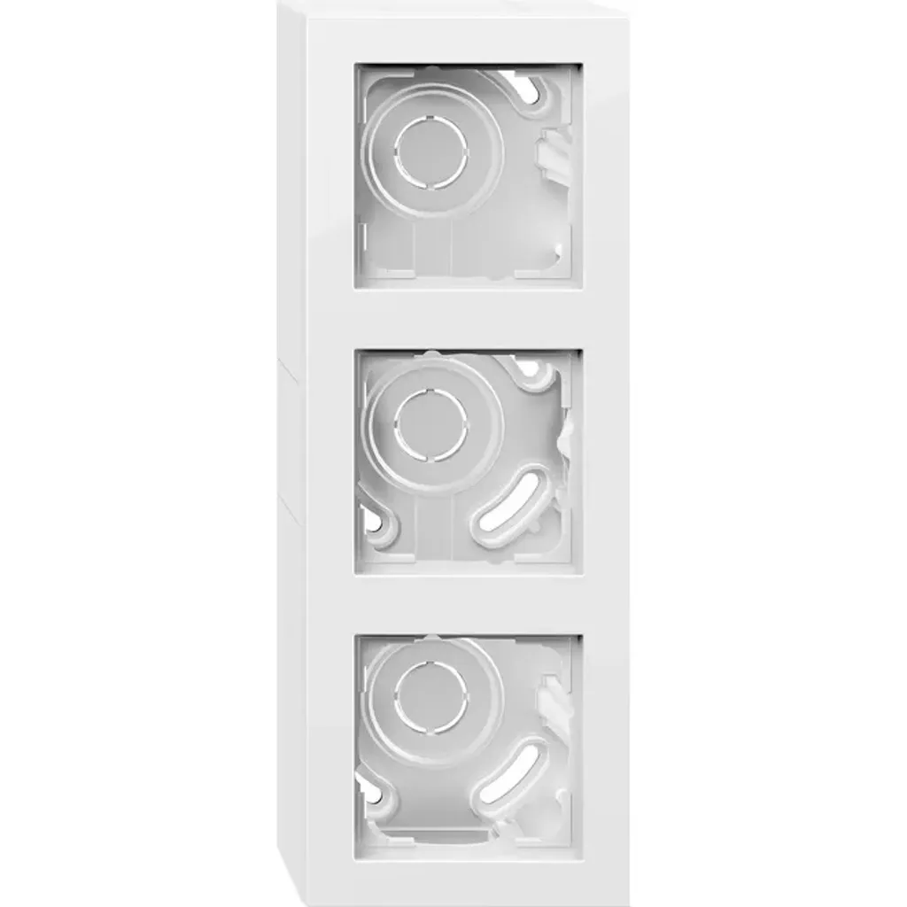 Gira Boîtier AP 3-f. blanc pur 106329 - Boîtier saillie trois postes